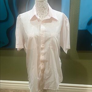Vintage Elegant Men's Pink Casual Button Down Shirt